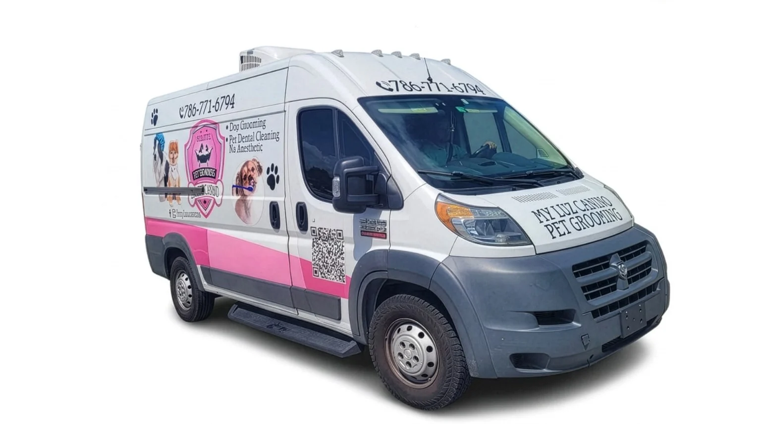 My Luz Canino specialized mobile grooming van